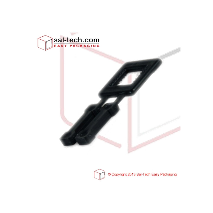 Plastic Buckles 16S Black for manual strapping